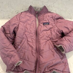 Patagonia Pink Puffer Jacket Quilted Design